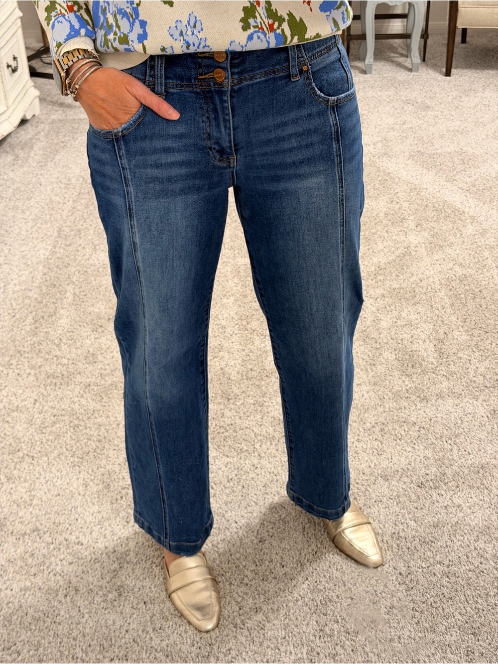 Risen double button trouser Jeans size 5/27